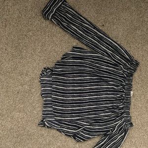 Strapless Long Sleeved Blouse